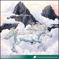 Horse Color:Watercolor Liver Chestnut Sabino 