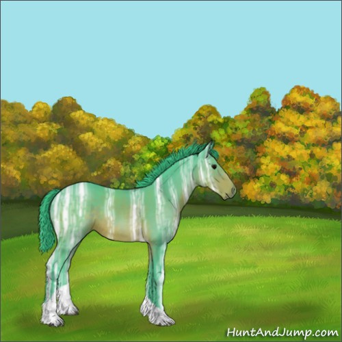 Horse Color:Watercolor Brown Ice Tobiano Rabicano 
