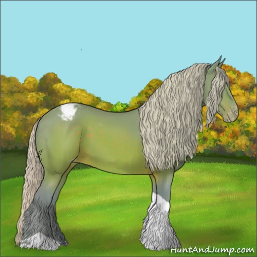 Horse Color:Watercolor Silver Brown Tobiano Appaloosa 