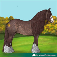 Horse Color:Platinum Chocolate Brown