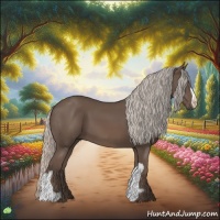 Horse Color:Silver Black 