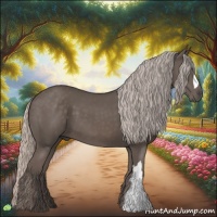 Horse Color:Silver Black 
