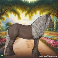 Horse Color:Silver Black 