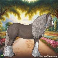 Horse Color:Silver Black 