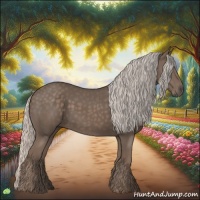 Horse Color:Silver Black 