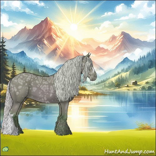 Horse Color:Watercolor Silver Bay Ice