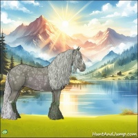 Horse Color:Watercolor Silver Bay Ice