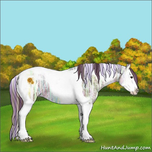 Horse Color:Painted Liver Chestnut Ice Splash Tobiano 