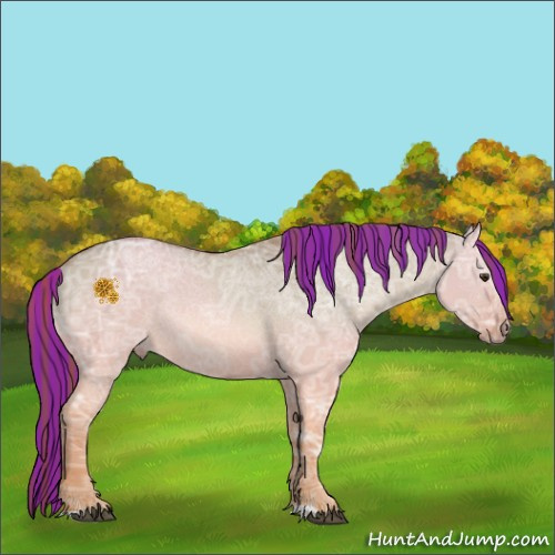 Horse Color:Painted Red Dun Ice Rabicano 
