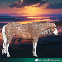Horse Color:Silver Brown Ice Splash 
