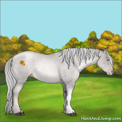 Horse Color:Platinum Chocolate Palomino Roan Pearl 