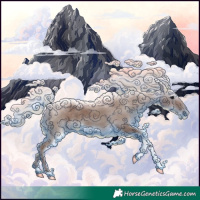 Horse Color:Silver Black Tobiano