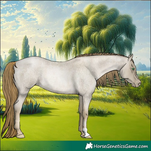 Horse Color:Smoky Blue Roan Pearl 