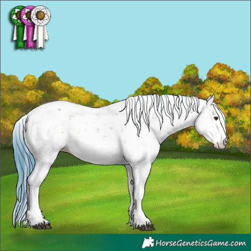 Horse Color:Watercolor Liver Red Onyx Sabino 