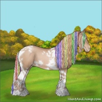 Horse Color:Painted White Spotted Silver Black Pearl Tobiano 