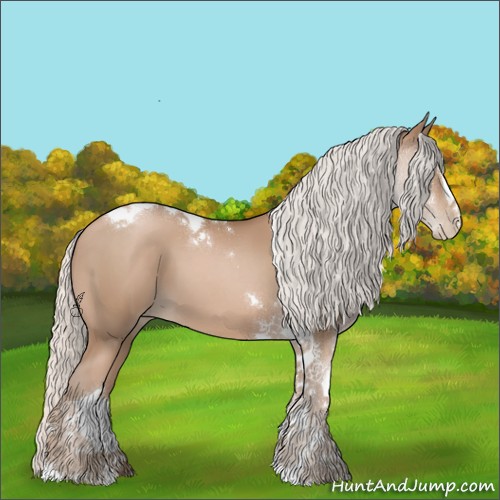 Horse Color:Silver Black Pearl Sabino Tobiano