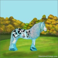 Horse Color:Void Nacre Thunderstruck Palomino Ice Onyx Near Leopard 