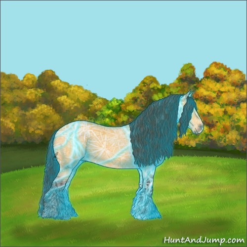 Horse Color:Void Thunderstruck Buckskin Ice 