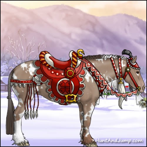 Horse Color:White Spotted Classic Champagne 