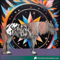 Horse Color:Midnight Bay Ice Dun Blanket Rabicano 