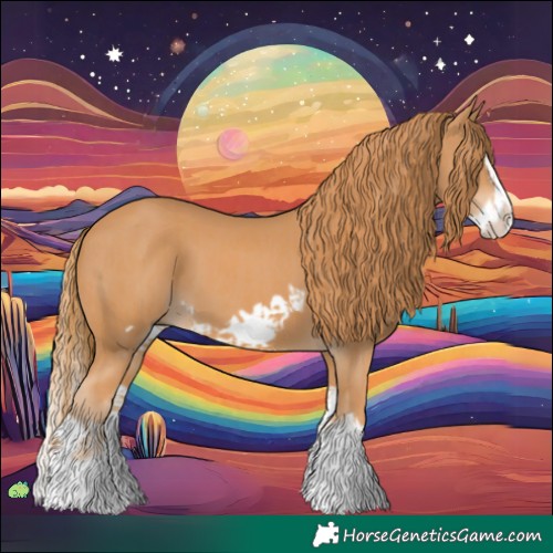 Horse Color:Chestnut Splash Frame  and Chestnut Splash Frame 