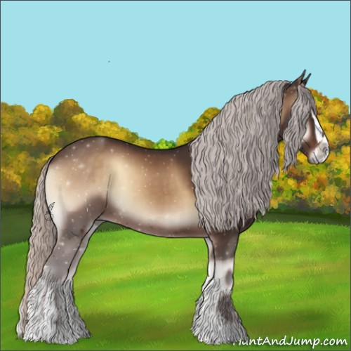 Horse Color:Silver Brown Onyx Sabino 