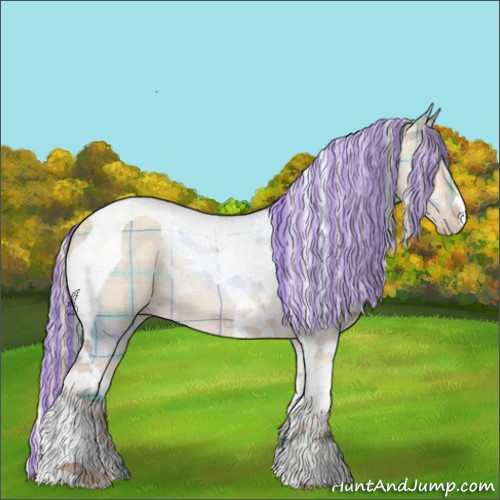 Horse Color:Painted Plaid  Silver Classic Champagne Dun Tobiano Rabicano 