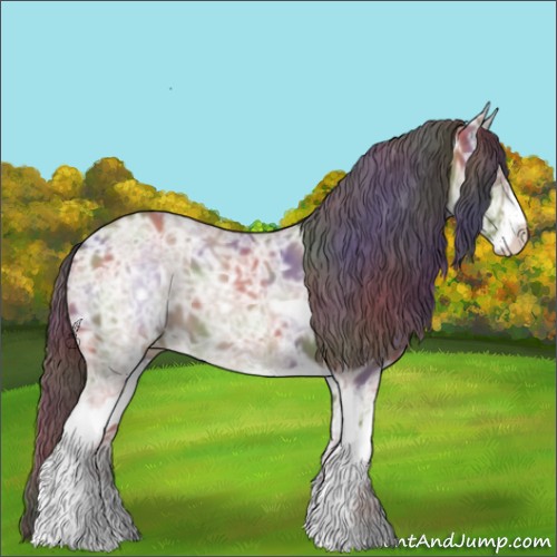 Horse Color:Nacre Classic Champagne Ice Sabino 