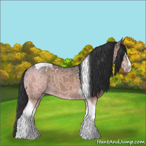 Horse Color:Brown Ice Sabino Tobiano 