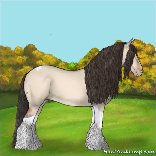 Horse Color:Sable Champagne Dun Tobiano 