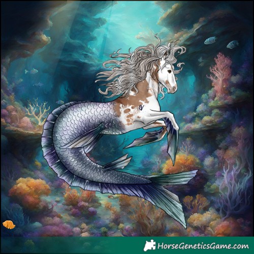 Horse Color:White Spotted Silver Brown Dun Splash 