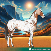 Horse Color:Bay Splash Tobiano Appaloosa  and Amber Champagne Splash Tobiano Appaloosa 