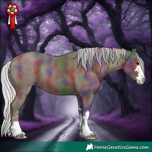 Horse Color:Nacre Silver Black 