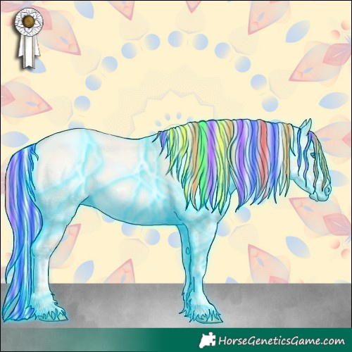 Horse Color:Painted Thunderstruck Silver Buckskin Roan Pearl Dun Splash 