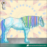 Horse Color:Painted Thunderstruck Silver Buckskin Roan Pearl Dun Splash 