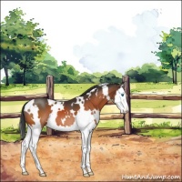 Horse Color:White Spotted Brown Splash 