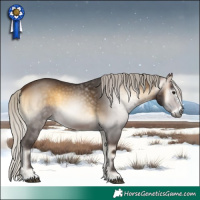 Horse Color:Gray Silver Buckskin Onyx Sabino