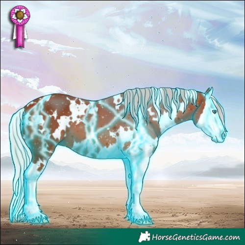 Horse Color:Thunderstruck White Spotted Silver Bay Splash 