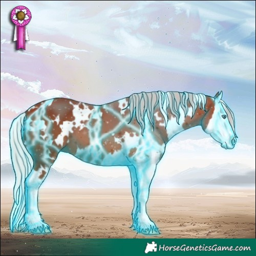 Horse Color:Thunderstruck White Spotted Silver Bay Splash