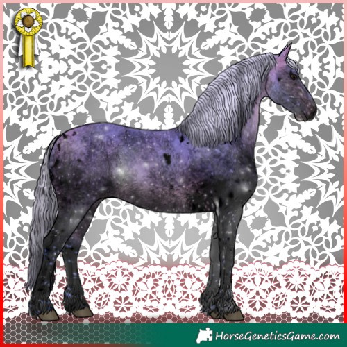 Horse Color:Void Watercolor White Spotted Silver Bay 