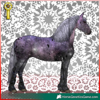 Horse Color:Void Watercolor White Spotted Silver Bay 
