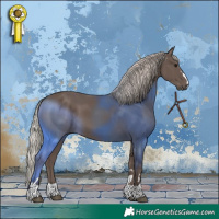 Horse Color:Silver Black 