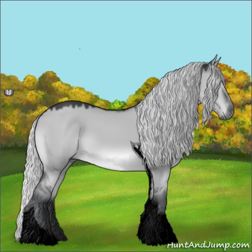 Horse Color:Void Silver Grullo Chinchilla Tobiano 