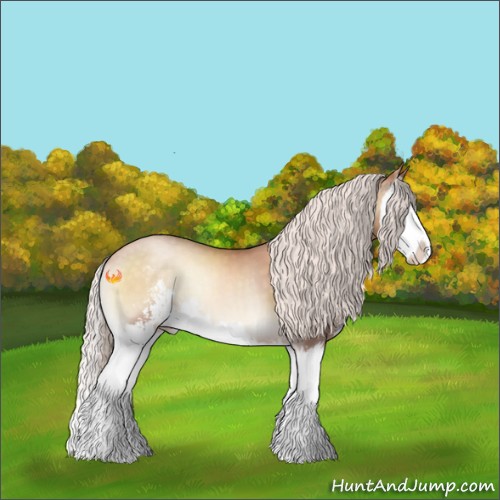 Horse Color:Silver Buckskin Pearl Onyx Sabino Splash 
