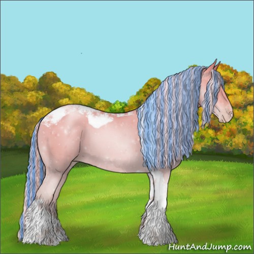 Horse Color:Painted Palomino Pearl Tobiano 
