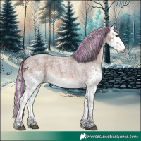 Horse Color:Painted White Spotted Silver Brown Roan 