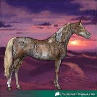 Horse Color:Painted Liver Chestnut Ice Pearl 