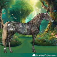 Horse Color:Painted Liver Chestnut Ice Pearl 