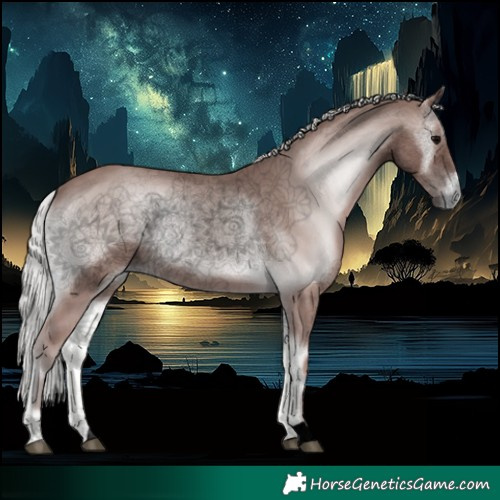 Horse Color:Void Platinum Silver Blue Onyx 