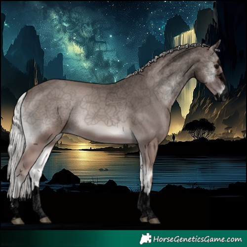 Horse Color:Void Platinum Silver Blue Onyx 